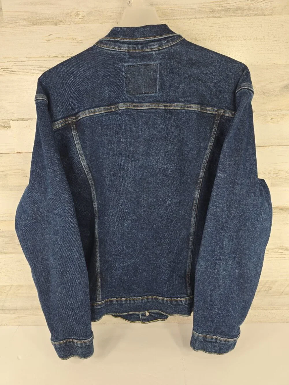 Levi's Men's Trucker Blue Denim Jacket SZ 2XL Dark Wash Stretch EXCELLENT CONDIT